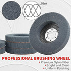 10Pcs 320 & 600 Grit Scour Flap Disc 4 1/2 Inch Angle Grinder Attachment for Metal & Wood Scouring Pad Polishing Sanding Disc Paint Rust Remover Wheel