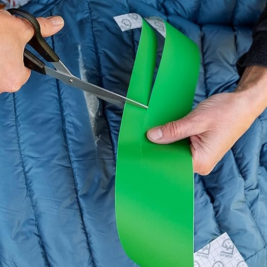 GEAR AID Tenacious Tape 3”x20” Fabric and Vinyl Gear Repair Tape, Quickly Fix Holes and Rips in Puffy Jackets, Rain and Snow Gear, Tents, Sleeping Bag and More, Green, 1 Pack