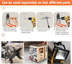 Heavy Duty Large Magnetic Hooks, 2 Pack Strong Magnet Hooks for Power Drill,Garden Tools,Hose,Straps,Steel Pegboard,Workshop,Anti-Scratch Magnetic Garage Hooks,Magnetic Cable Holder