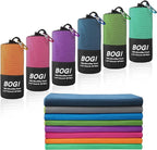 BOGI Microfiber Travel Sports Towel-Quick Dry Towel, Soft Lightweight Microfiber Camping Towel Absorbent Compact Travel Towel for Camping Gym Beach Yoga Swimming Backpacking (S:16''x32'',2Pcs-Orange)