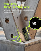 Laser Measure, LASGOO 100m/328ft Laser Measurement Tool, Laser Distance Meter with Angle Sensor, Ft/in/M Units, LCD Backlit Display, Length/Area/Volume/Pythagorean Mode, Battery Included