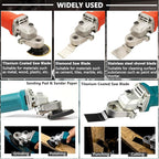 Oscillating Tool Adapter for Angle Grinder,Oscillating Multi Tool Kit with 19-piece Electric Multitool for Cutting Wood Drywall Nails Remove Grout & Sanding.