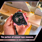 Bullseye Tape Measure 12 Foot 3-Pack | Pink | Small, Retractable Measuring Tapes with Pause Buttons | Easy-to-Read Standard and Metric Measurements for Adults and Kids | Inches and Centimeters