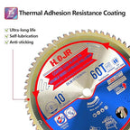 Circular Saw Blades Woodworking TA Series,10" 60-Tooth 5/8" Arbor, for Laminate, Melamine Board, Special Anti-Thermal Adhesion Coating on Cutting Edges -TA,High Finish,Long Life,DLM 10" 60T TA