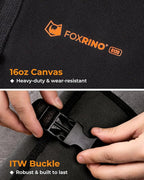 Wrench Roll, Wrench Roll Up Pouch, Gifts for Men Father Dad Mechanic, Heavy Duty Canvas Wrench Organizer Bag (Black, 12+1 Metric)