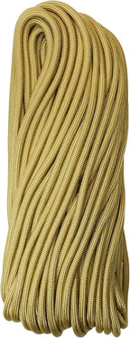 1/4" ParaMax Paracord 100 ft – 1000 lb Type IV Rope for Dog Leashes, Camping, Kayak Anchor - Made in USA - Gold