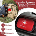 First-Aid-Kit-for-Car-Home-Travel-Camping-Businesses, Compact Waterproof Hard Case, Public Emergency Medical Kits - Perfect for Survival, Vehicle, Boat, Sports, Hiking, Office, Dorm (PUMIER)