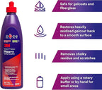 3M Perfect-It Gelcoat Heavy Cutting Compound, 36101, 1 Pint, Fiberglass Oxidation Remover for Boats and RVs , Red