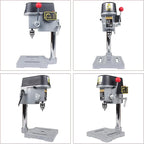 RATTMMOTOR Benchtop Drilling Machine 340W 110V/220V 16000RPM Mini Bench Drill Press 25mm Stroke Drill Chuck 1-10mm Multi-Function Drilling Milling Machine (110V)