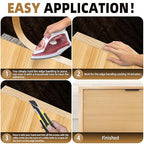 GSCIT Club Maple Edge Banding, 1/2 inch x 25ft Wood Edge Banding Pre-glued Flexible, Veneer Tape Banding for Cabinet Repair Furniture Restoration