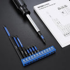 WORKPRO 12pcs PH2 Impact Phillips Screwdriver Bit Set, S2 Professional CNC Anti-Slip Magnetism Bits, 1/4" Hex-Shank #2 Phillips Impact Driver Bits, 1-6" Long Impact Screwdriving Bits with Holder