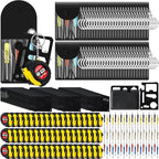 216 Pcs Mini Tape Screwdriver Keychain Set Christmas Men Gifts Bulk Adult Party Favors Multitool Pen Card Tool Measuring Keychains Stocking Christmas Stuffers for Men Dad (Multicolor)
