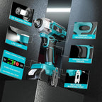 Cordless Impact Wrench for Makita Battery: 250FT-LBS 3/8 inch Impact Gun Brushless Electric Includes LED Work Light - 2400RPM Impact Driver Wrench - Bare Tool Only