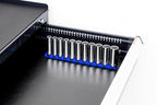 Ernst Manufacturing 18-Inch Magnetic Socket Organizer with 22 1/4-Inch Twist Lock Clips, Black (8420M-Black-1/4)