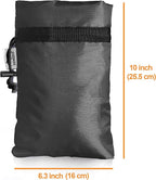 Enlarge Outdoor Faucet Cover for Winter Freeze Protection, 3M Thinsulate, 10”H x 6.3”W Hose Bib Covers for Wall Taps Outside, Waterproof & Frost Free Insulated Spigot Cover, 2 Pcs Faucet Socks - Black