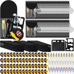 240 Pcs Mini Tape Screwdriver Keychain Set Christmas Men Gifts Bulk Adult Party Favors Multitool Pen Card Tool Measuring Keychains Stocking Christmas Stuffers for Men Dad (Multicolor)