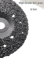 SIGNI 5 Pack SiC Plastic Back Grinding Wheel for Granite/Marble/Concrete and Glasses (7 INCH, 8 GRIT)