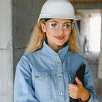Clear Safety Glasses Bulk of 100 ANSI Z87.1 Protective Eyewear Scratch-Resistant for Work, Lab, Construction