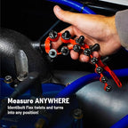 SST - Identibolt Flex - Portable Nut and Bolt Male and Female Thread Gauge Checker - Imperial SAE and Metric Threads - Measure & Mount Almost Anywhere - Double-Sided Gauges - Made in USA