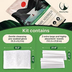 Personal Rinse Free Bath Sponge Kits (Pre-Soaked Shower Glove & 2 XL Towels) -3-Pack - Body Wash for Camping - Rinse-Free Bath Sponges - Water is Not Included