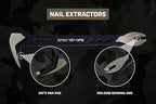 Spec Ops Tools 2-Piece Pry Bar Set, 10" Nail Puller Cats Paw Pry Bar, 9.5" Trim Bar, High-Carbon Steel, 3% Donated to Veterans