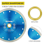 GoYonder Super Thin 7" Grinder Blades Tile Blade, Diamond Saw Blade for Cutting Porcelain Tiles Granite, 180mm Tile Cutting Blade for Angle Grinder