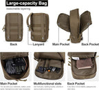 Mardingtop Molle Tactical Utility Pouch, EDC Admin Pouch Bag, Molle Attachment Military Modular Attachment