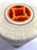 SIGNI Wool Felt Wheel Buffer Wheel Buffing Drum Mirror Burnishing Polishing Brush for Rust/Dust Removal,Jewelry/Glass 4.5 INCH (OD 110X100MM)
