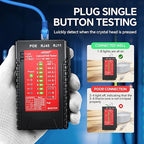NOYAFA NF-468S Network Cable Tester, RJ12 RJ11 RJ45 Ethernet Cable Tester for CAT5 CAT5E CAT6 CAT6A, POE Tester Continuity UTP/STP Cable Toner LAN Telephone line CAT3 Cable Network Tools