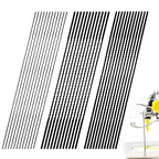 36 Pcs 5 Inch Coping Saw Blades Set Plain End Scroll Saw Blade Set Scroll Saws Blade Pin End Replacement Sturdy Wood Cutting Saws Blades Kit (30TPI, 12 TPI, 10TPI)