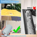 Waterproof Repair Tape for Fabric, Awning, RV Roof, Underbelly, Tarp, Tent, Sail and Boat Cover Outdoor Repair Patch, Heavy Duty, Clear, Multipurpose