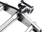 HFS(R) 9 Inch Woodworking Bench Vise, Heavy Duty Front Screw Vise for Workbench Chrome plating Leg Vise Hardware Woodworking with Mounting Screws