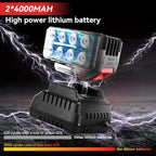 Cordless Impact Wrench,1000N.m(740 ft-lbs) High Torque Brushless 1/2 inch Impact Gun,2x 4.0Ah Battery,6000 RPM (3 in 1) Power Impact Driver for Car/Home/Lawn Mower