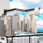 Clothes Drying Rack Wall Mounted(can fold Upward),Laundry Drying Rack,Laundry Room Organization,Wall Mounted Laundry Rack Folding,Retractable Clothing Rack,Collapsible Clothes Hanging Rack