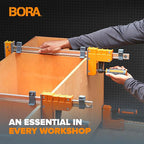 Bora 4 Piece Parallel Clamps for Woodworking Clamps 4 Pack 2 x 18 inch plus 2 x 24 inch Parallel Clamp Spreader Set Bar Clamp 1100 Lbs clamping force Bar Clamp Set 571450I