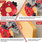 Router Templates and Jigs for Woodworking,Guides and Edge Guide for Precision Routing,Router Tool,Corner Radius Templates for Routers R10/R15/R20/R25/R30/R35/R40/R50