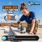 Updated Cordless Oscillating Multi-Tool, Brushless Oscillating Tool Kit, Max 22000 OPM 5 Variable Speed, 3.6° Oscillation Angle, Oscillating Saw for Cutting, Nailing, Scraping, Sanding (Tool Only)