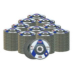 Sali 100 Pack Flap Disc 60 Grit 4.5" x 7/8-Inch Sanding Disc Bevel Type #29 Premium and Industrial Grade Angle Grinder Grinding Wheel High Performance Edge Grinding