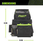 AWP Tool Pouch, Electrician Tool Pouch, Premium, Professional Multi-Pocket Organizer