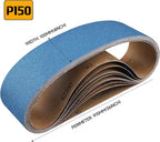 10-Piece 4 x 36 Inch 150 Grit Zirconia Sanding Belts, Heavy Duty Long-lasting Sanding Bands for Belt Sander, Rust Paint Removal, Wood Metal Grinding and Finishing