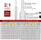 Chanzon 2:1 Ratio 3/16" (5mm) Heat Shrink Tubing 8Ft Roll (2.5M Total Length) Clear/Transparent Polyolefin Sleeving Wrap Shrinking 2 to 1 1pcs