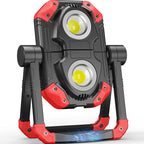 Adelante Rechargeable LED Work Light with Magnetic Bases, 2500LM 6500K 12 Hours Long Lasting, Mobile Charger, 360°Rotating Stand Waterproof USB Portable Flood Light for Mechanics, Repairing