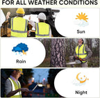 TICONN Reflective Safety Vest High Visibility Class II Mesh Vest for Women & Men Meets ANSI Standards