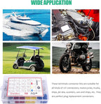 Twidec/755Pcs 21Type Car Electrical Wire Terminal 1/1.5/1.8/2.2/2.8/3.5mm Connector Pins Terminal Auto Electric Connector Non-Insulated Plug Removal Male Female Crimp Pins With Crimping Pliers