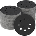 100PCS 5 inch Silicon Carbide Sanding Discs 600 Grit, Wet Dry Orbital 5 Sander Hook and Loop Sandpaper Disc, Best for Metal,Automotive,Wood Polishing