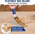 WORKPRO 6 Inch Japanese Pull Saw, Double-Edged Hand Saw for Wood Cutting with 14&17 TPI, SK5 Flexible Blade, Non-Slip Beech Handle for Woodworking