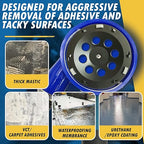 7" PCD Grinding Wheel for Epoxy, Glue and Paint, 6 PCD Segments w/Sacrificial Bars, 5/8"-11 Threaded Arbor