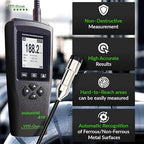 Digital Professional Coating Thickness Gauge Industrial-818 Paint Meter for Fe/NFe with Measuring Range: 0-197 mils | Resolution 0,001 mils | PC Connection