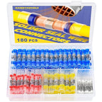 haisstronica 180PCS Solder Seal Wire Connectors-Waterproof Solder Wire Connectors kit-Heat Shrink Butt Connectors for Marine,Watercraft,Electrical,Electronics,Aircraft,Boat,Truck,Stereo,Joint