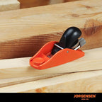 JORGENSEN 3.5" Mini Wood Planer - Mini Hand Planer for Woodworking, Block Plane, Small Hand Plane for Trimming, Wood Planing, Craft, Professional Ductile Iron Body, Adjustable Cutting Depth